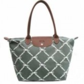 Sac Longchamps Paris soldes Le Pliage Grid Carreaux Cyan